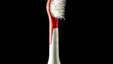 Old Toothbrush with frayed bristles
